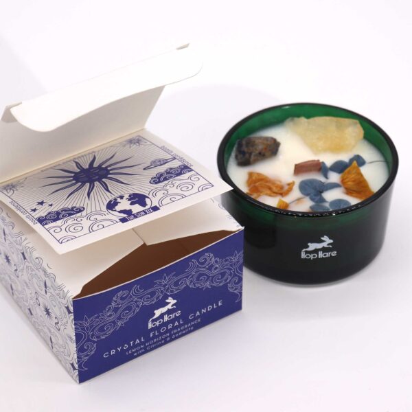 Hop Hare Crystal Magic Flower Candle - The Sun - Image 2