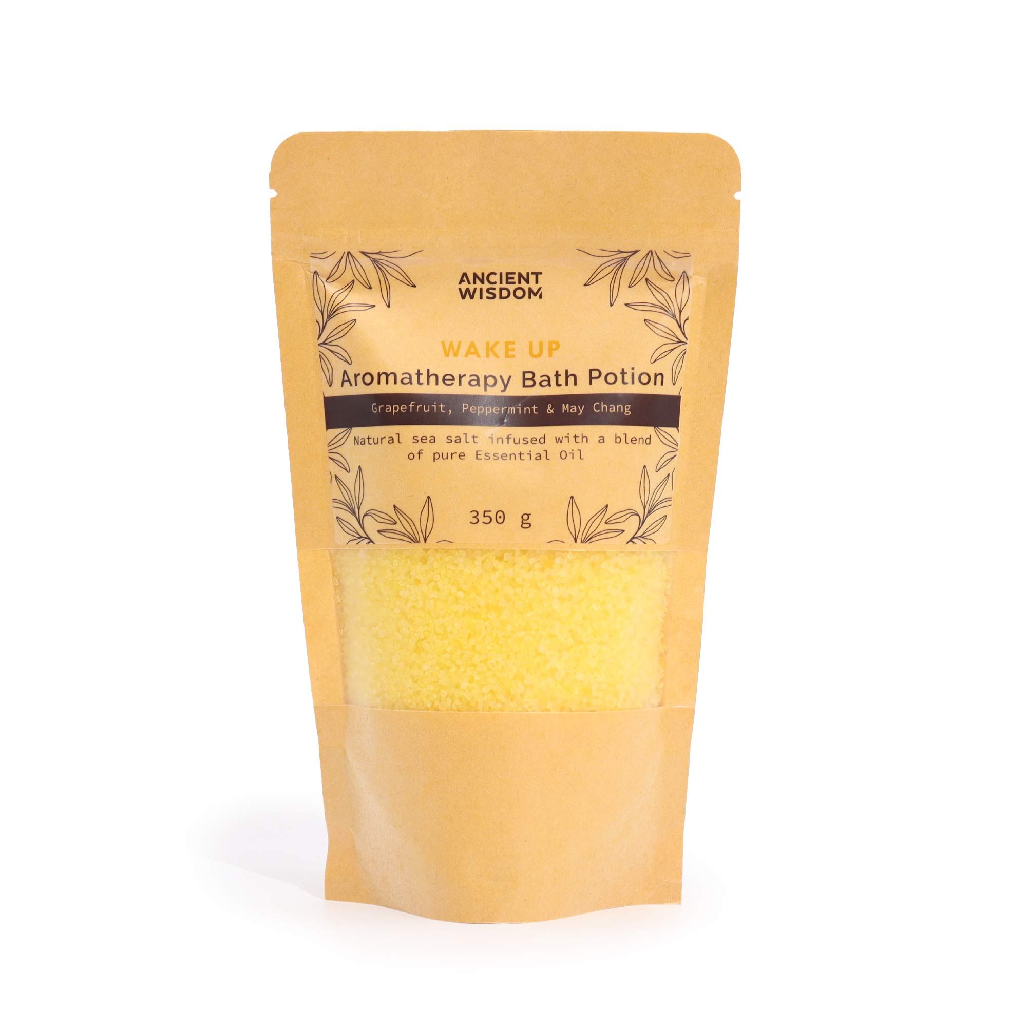 Aromatherapy Bath Potion in Kraft Bag 350g - Wake Up - Image 3