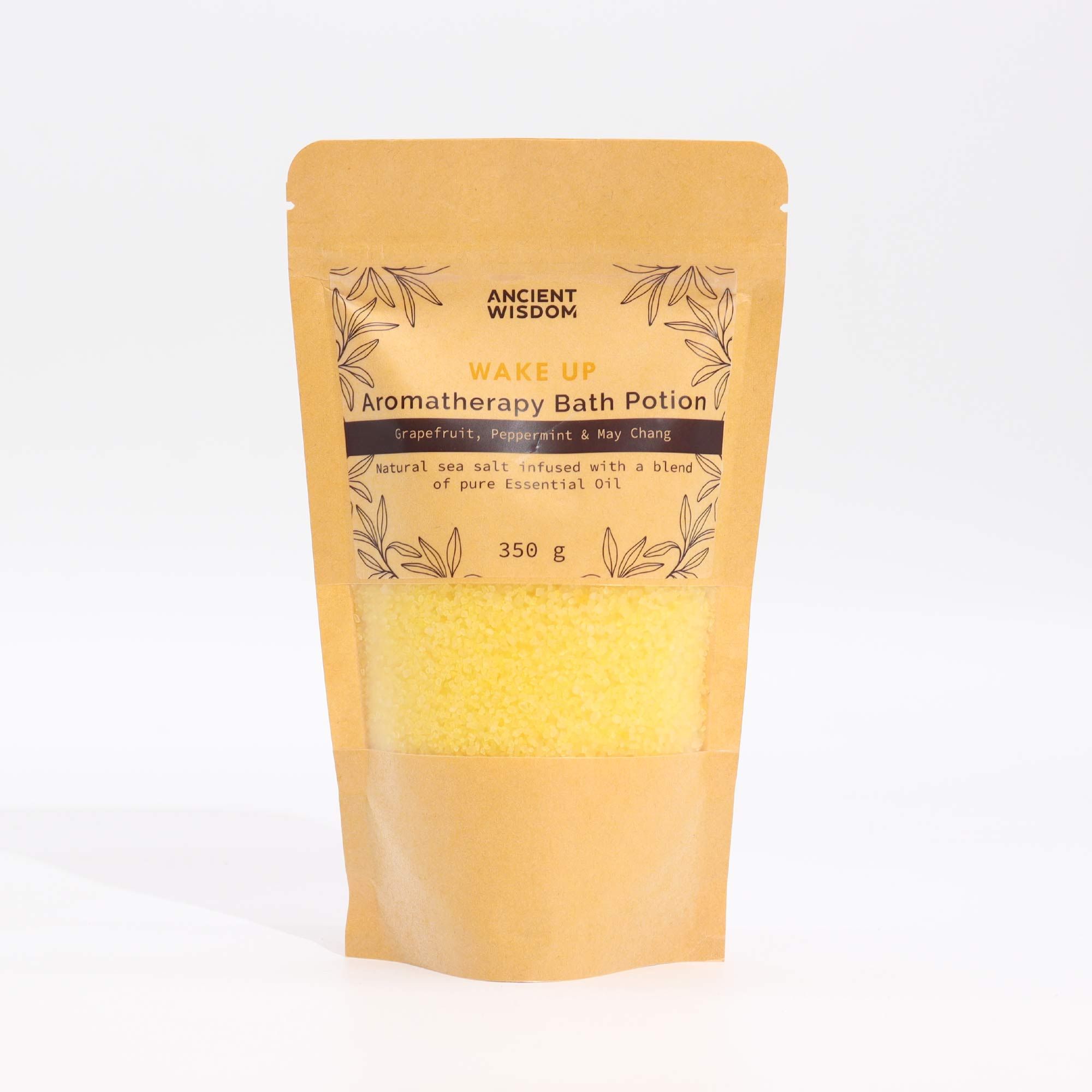 Aromatherapy Bath Potion in Kraft Bag 350g - Wake Up - Image 2